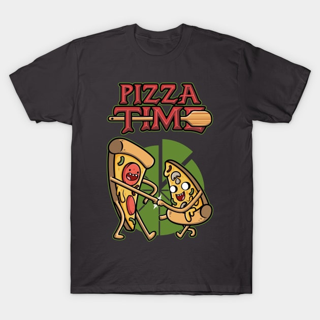 Pizza Time v2 T-Shirt by Olipop